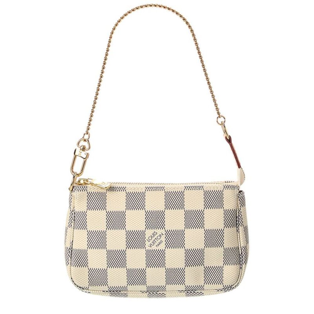 Louis Vuitton White Damier Azur Coated Canvas Mini Pochette